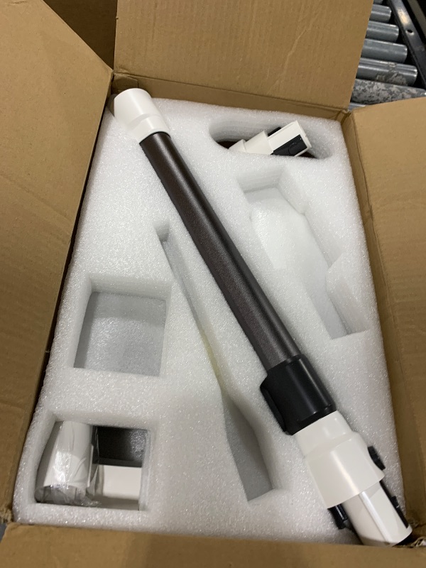 Photo 1 of Cordless Vacuum Cleaner, 80,000 RPM Motor and Power Filtration, Stick Vacuum with 2200 mAh Battery, 35 Mins Worktime, 2 Modes, Rotated Multi-Heads, Height-Adjustable Vacuum for Home (Harbor White)