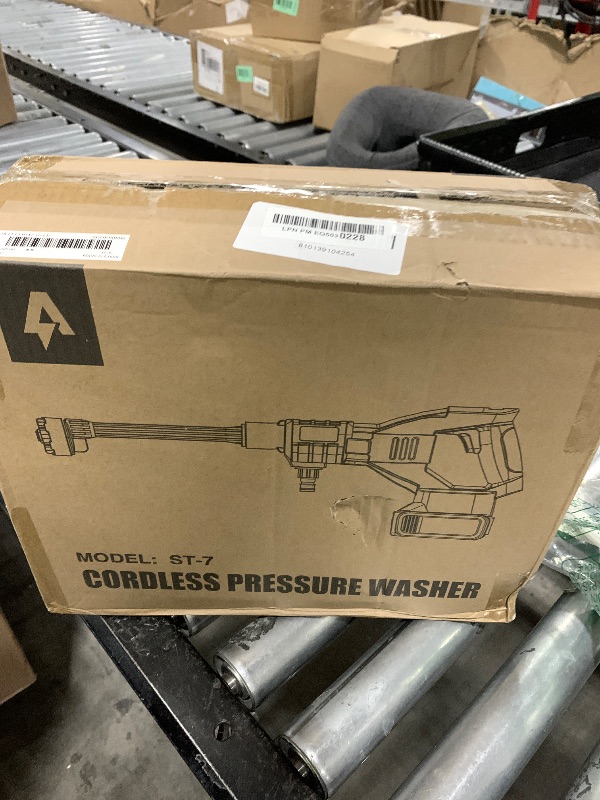 Photo 1 of Cordless Pressure Washer 800PSI, 1.5GPM Portable Cordless Pressure Washer with 2 Battery 3.0Ah & 6-in-1 Nozzle | for Car Washing, Driveway, Patio, Fence, Home Cleaning