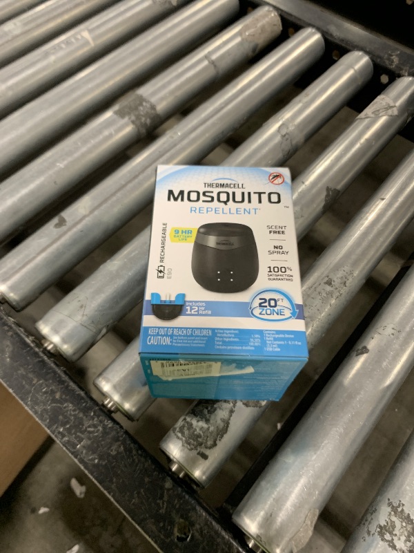 Photo 1 of Thermacell Mosquito Repeller E-Series Rechargeable with 20' Mosquito Protection Zone; Up to 9-Hr Battery Life; Includes 12-Hr Refill; Flame or Scent; DEET-Free Bug Spray Alternative