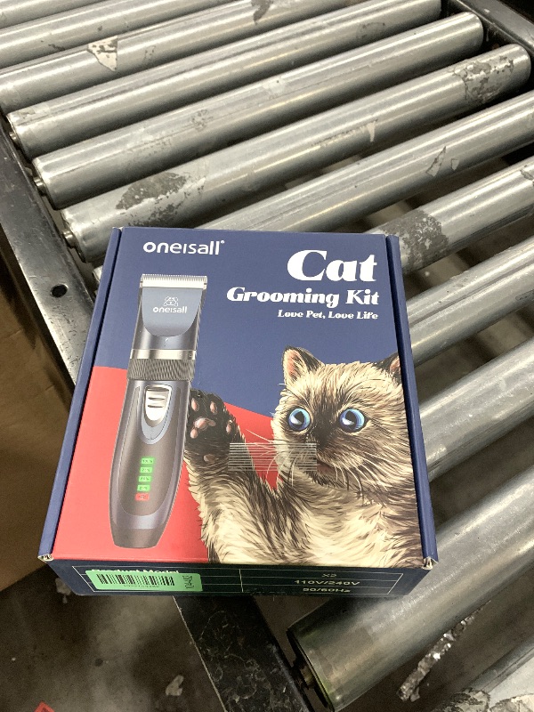 Photo 1 of oneisall Quiet Cat Clippers for Matted & Long Hair, 2-Speed Cordless Pet Shaver Grooming Kit for Cats, Small Dogs & Animals (Blue)