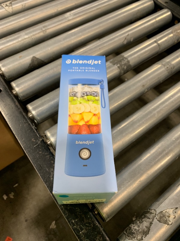 Photo 1 of BlendJet Portable Blender for Smoothies & Shakes - 16oz, Blue, USB-C Rechargeable, Self Cleaning, Quiet, Mini, Travel Blender with Stainless Steel Blade