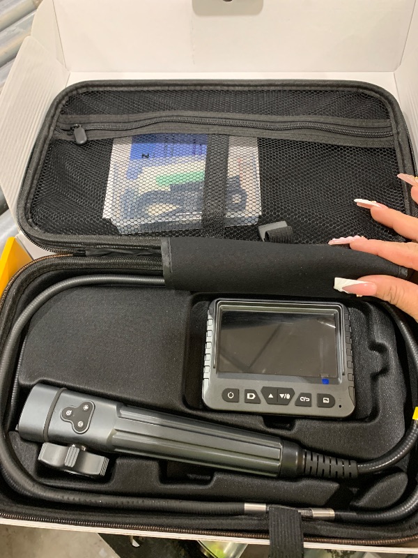 Photo 1 of DXZtoz Two-Way Articulating Borescope, Industrial Endoscope with 0.33in Articulated Snake Camera, Video Inspection Scope with Light for Automotive Aircraft Mechanics- 5.5FT