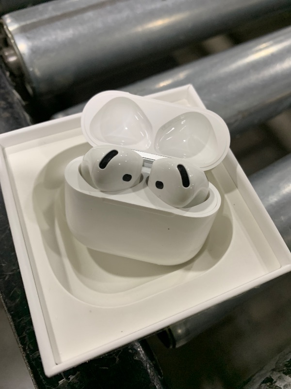 Photo 1 of Parts only----Apple AirPods 4 Wireless Earbuds, Bluetooth Headphones, Personalized Spatial Audio, Sweat and Water Resistant, USB-C Charging Case, H2 Chip, Up to 30 Hours of Battery Life, Effortless Setup for iPhone