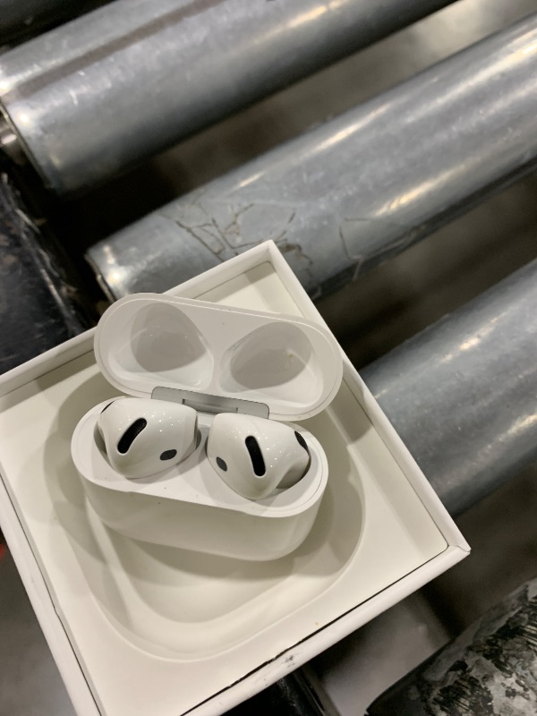 Photo 1 of Apple AirPods 4 Wireless Earbuds, Bluetooth Headphones, with Active Noise Cancellation, Adaptive Audio, Transparency Mode, Personalized Spatial Audio, USB-C Charging Case, Wireless Charging, H2 Chip
