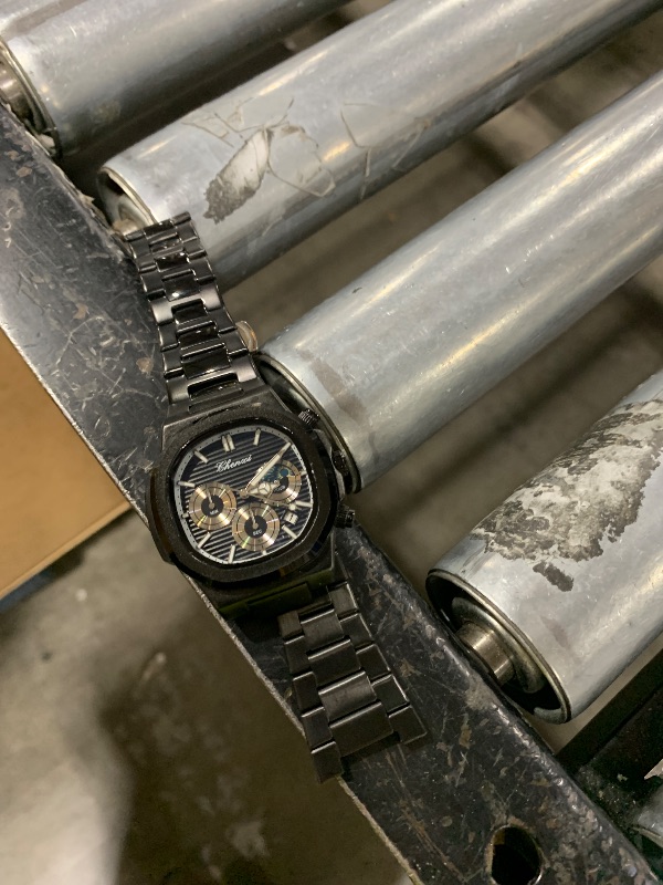 Photo 1 of Gosasa Fashion Men's Watches Date Business Watch Stainless Steel Luxury Style Luminous Quartz Waterproof Analog Display Male Wristwatch