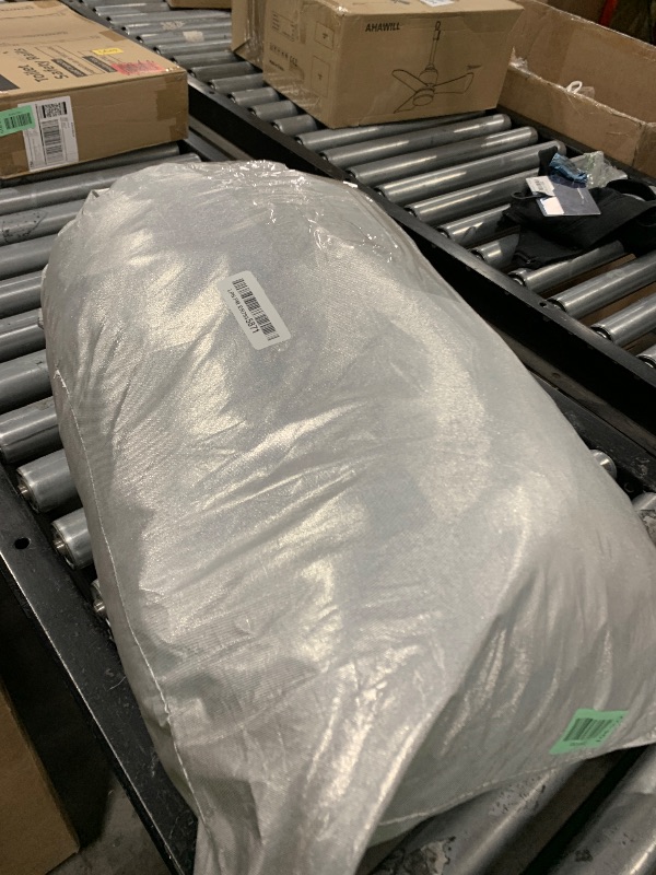 Photo 1 of 6 Layers Car Cover Waterproof All Weather for Automobiles, SUV Cover Size A7 Universal Fit for Toyota Highlander, Honda Pilot, Nissan Pathfinder/Murano, BMW X5(191-201 inch), Silver