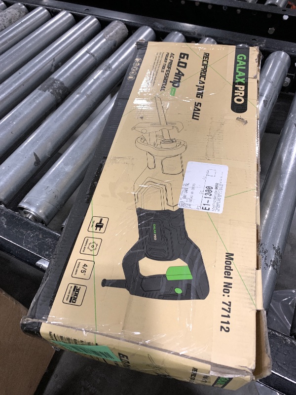 Photo 1 of GALAX PRO 120V Reciprocating Saw, 6.0 Amp Variable Speed Corded Reciprocating Saw with1-1/8" Stroke Length, 2800RPM and 6" Max for Wood, Metal, PVC Pipe Cutting