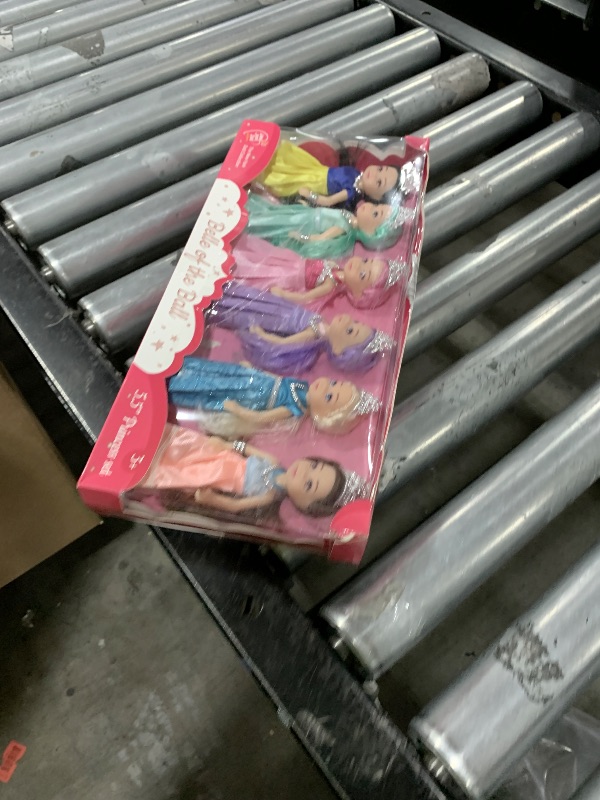 Photo 1 of Little Dolls Set with Mini Princess Dolls for Girls – Princess Toy Dolls for Dollhouse –Small Doll Mini Princess Figures with Tiaras, Hair Accessories