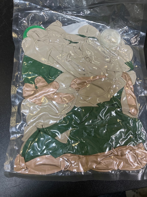 Photo 1 of 130Pcs Sage Green Gold Balloon Garland Arch Kit with Sage Green Sand White Gold Balloons for Baby Shower Bridal Shower Birthday Engagement Wild One Party Decorations