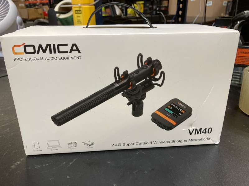 Photo 1 of COMICA VM40 Shotgun Microphone with Wireless Modes, 48kHz/32-bit, 32GB Storage, Safety Audio Track, Super Cardioid Camera Mic for Filmmakers, Vloggers - Wireless Mic for Camera, Smartphone, PC