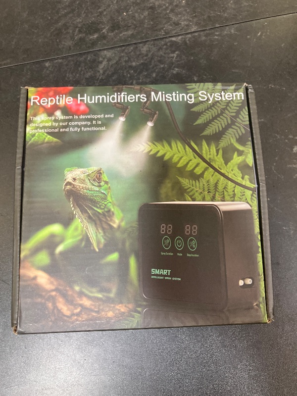Photo 1 of MECESOR Reptile Humidifiers Smart Misting System for Herps Terrariums, Reptile Mister Automatic with Timer, 360° Adjustable Misting Nozzles for Chameleons, Snake, Frog, Turtle, Lizard