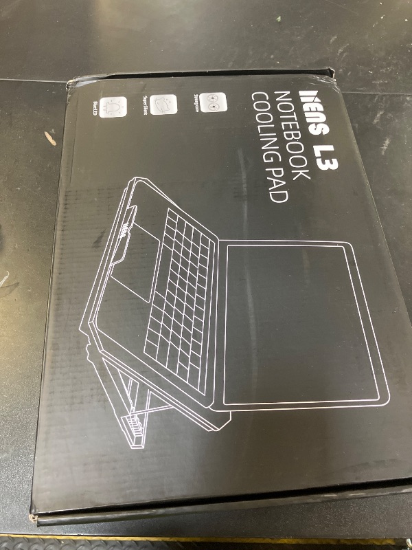 Photo 1 of LIENS Laptop Cooling Pad with Adjustable Height Two 5.1 Inches Fan 2 USB Ports Suitable for 12"-15.6" Laptops?Black?