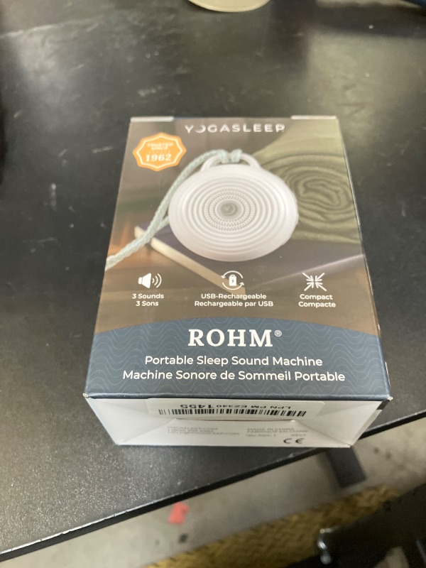 Photo 1 of Yogasleep Rohm Portable White Noise Sound Machine, 3 Soothing Natural Sounds with Volume Control, Sleep Therapy For Adults, Kids & Baby, Noise Cancelling for Office Privacy & Meditation, Registry Gift