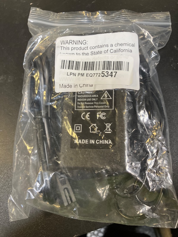 Photo 1 of 42V 2A Charger for Scooter 36V Lithium Battery, Smart Power Supply for 36 Volt Li-on (8mm 3-Prong and 5.5mm DC Connector)