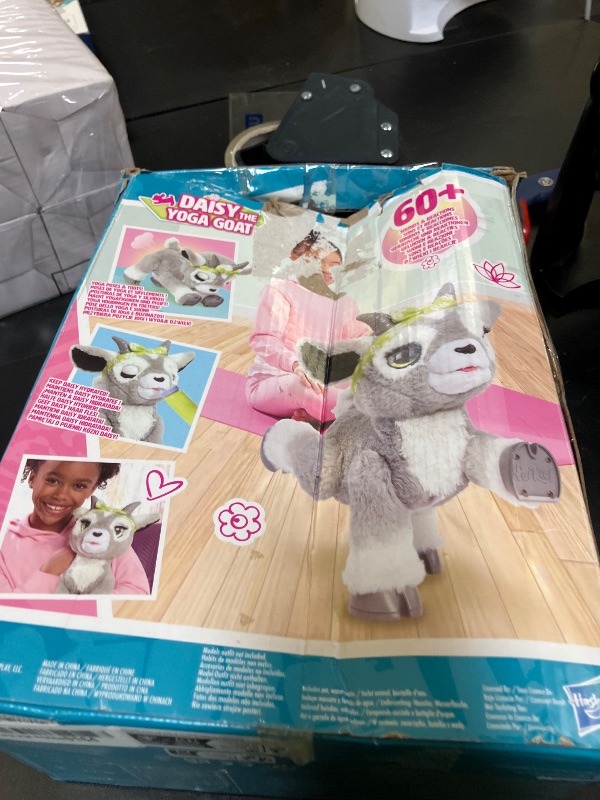 Photo 1 of furReal Daisy the Yoga Goat Interactive Toy, 11-inch Realistic Plush, Kids Toys for Ages 4 Up by Just Play