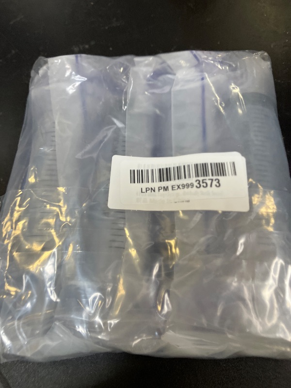 Photo 1 of 4 Pack 60mL Large Syringe for Liquid with Tip Cap, Plastic Liquid Syringes Individually Sterile Sealed