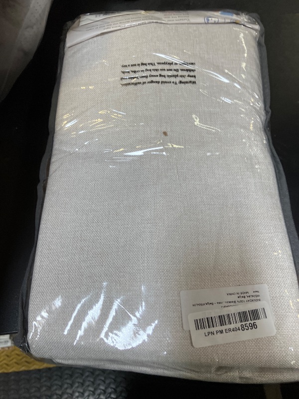Photo 1 of INOVADAY 100% Blackout Curtains for Bedroom, Black Out Curtains 84 Inch Long, Clip Rings Linen Blackout Drapes, Thermal Insulated Room Darkening for Living Room, 2 Panels - Beige,W50xL84