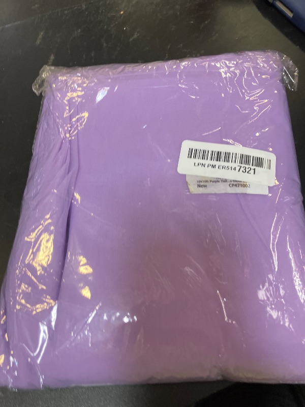 Photo 1 of 10x10ft Purple Tulle Backdrop Curtain for Parites, Sheer Backdrop Curtains for Wedding Baby Shower Birthday Party Photo Shoot Decorations