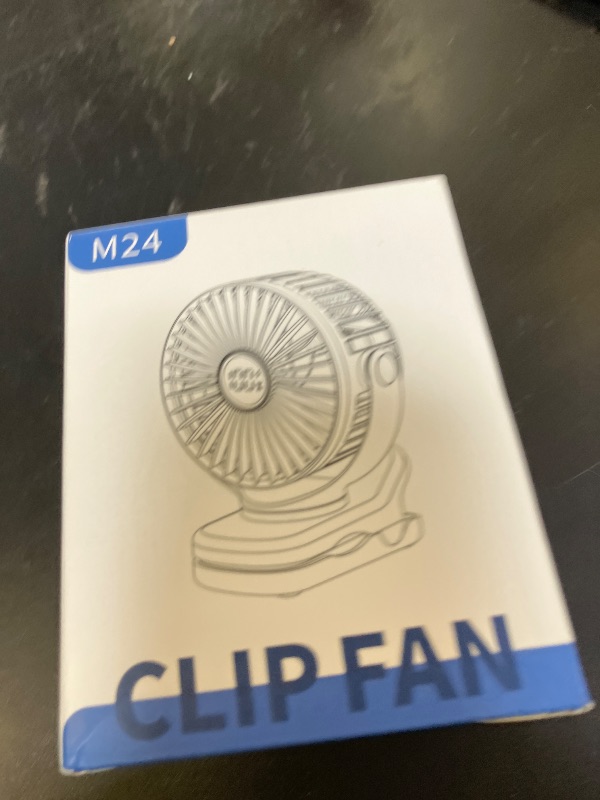 Photo 1 of TUNISE Mini Clip on Fan, Battery Operated Desk Fan, Digital display?3 Speeds Adjustable, Bidirectional 360 ° Adjustable, Super Strong Wind, Portable Fan for Home Office Stroller Camping Black