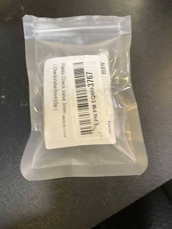 Photo 1 of 10 Pack 1/8 inch Plastic Check Valve, One Way Barb Hose Inline Non Return For Fuel, Oil, Water, Air (1/8 inch)