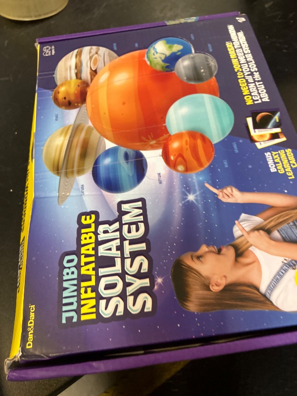 Photo 1 of Dan&Darci Inflatable Solar System Planets for Kids - Science Toys - Boys Room Decor Ceiling - Space Gifts - Outer Space Themed Party Decorations - Astronomy Gifts 5-7, 6-8, 8-12 Years Classroom