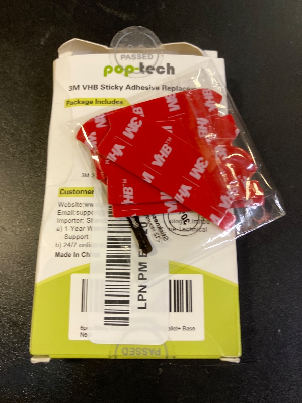Photo 1 of pop-tech 3M Sticky Pads Replacement for Socket Wallet Base,6pcs 3M VHB Double Sided Mounting Tape for PopWallet Grip, Adhesive Sticker for Socket Card Holder iPhone, Phone Wallet & Wallet Socket