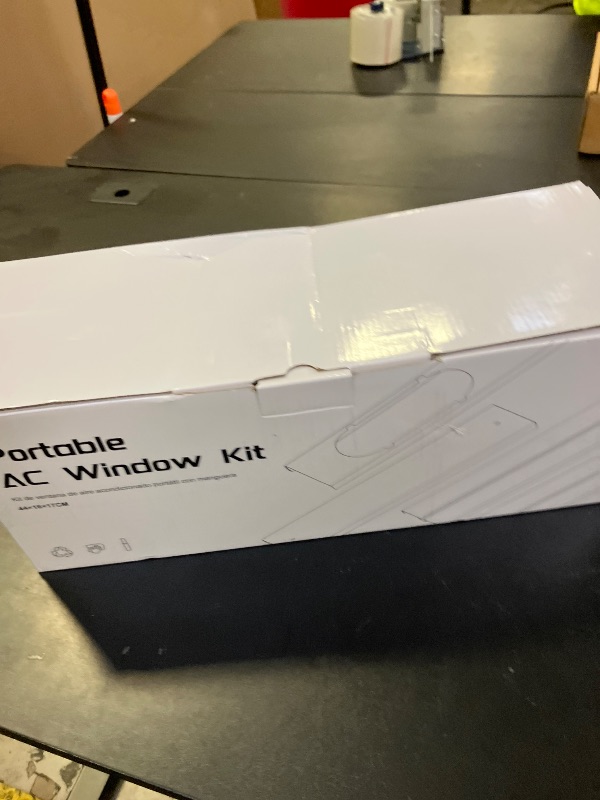 Photo 1 of Portable Air conditioner Window Kit, Adjustable Vertical/Horizontal Sliding Window Kit Plate for Unit, AC Window Vent Seal Suitable for 5.9” AC Exhaust Hose