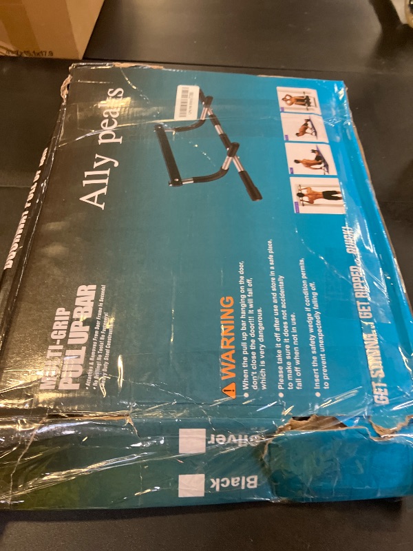 Photo 1 of ALLY PEAKS Pull Up Bar Thickened Steel Pipe Super Heavy Duty Steel Frame Upper Workout Bar| Multi-Grip Strength for Doorway | Indoor Chin-Up Bar Fitness Trainer for Home Gym Max Limit 440 lbs