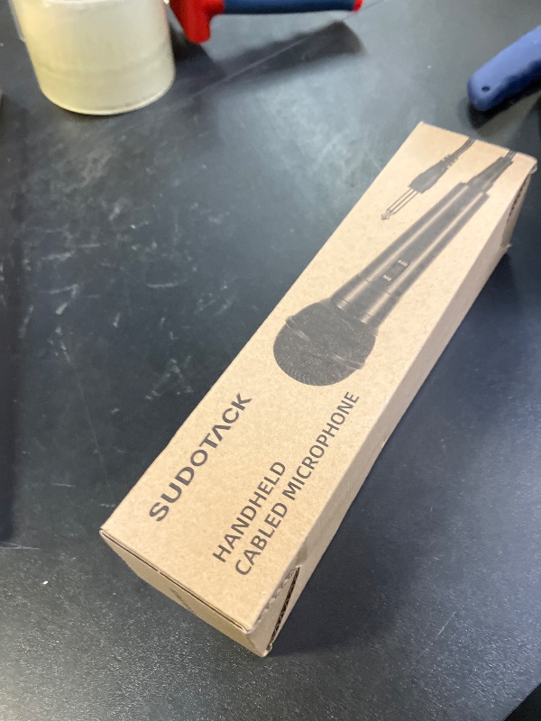 Photo 1 of SUDOTACK Karaoke Microphone Wired Handheld: Dynamic Vocal Mic for PA System Speakers AMP with 9.84ft Cable and ON/Off Switch 1/4” Plug for Public Speaking