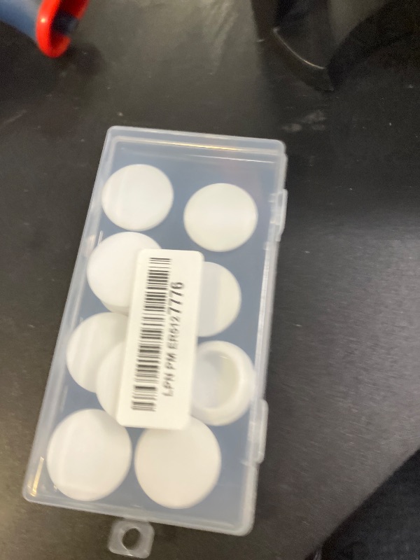 Photo 1 of 10 Pcs 25 mm Silicone Rubber Plugs Snap in Locking Hole Plugs for 25-27 mm (1"-1-1/16") Round Holes, Flush Type Rubber Stoppers, Flexible Tube Pipe End Caps Covers, Waterproof Sealing Plugs, White
