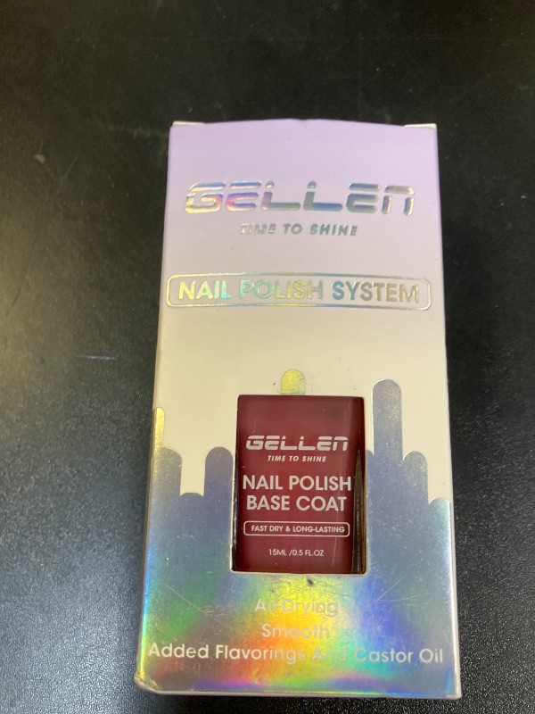 Photo 1 of GELLEN 4-In-1 Clear Nail Polish Base Coat Dusty Pink Tint, Sheer Rose Ridge Filler For Nails, Nail Strengthener Concealer, Calcium Formula Smoothes Strengthens Nails, Enhances Natural Look, HEMA Free