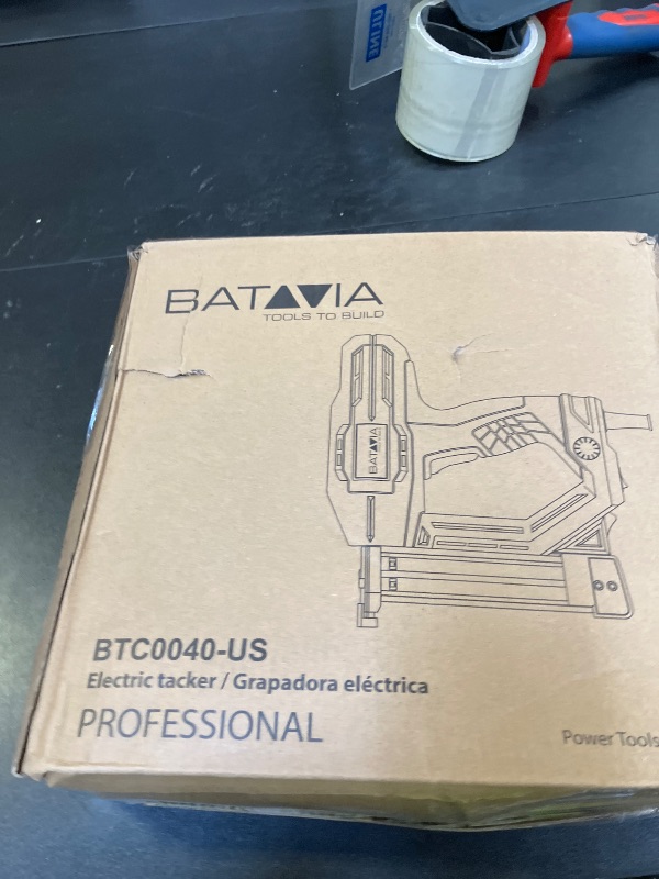 Photo 1 of Electric Nail Gun, Batavia 2-in-1 Staple Gun Brad Nailer 18 Gauge for Heavy Duty, 120V Stapler Gun for Upholstery, Carpentry, DIY, 3/4'' Narrow Crown Staples 200pcs and Nails 800pcs Included