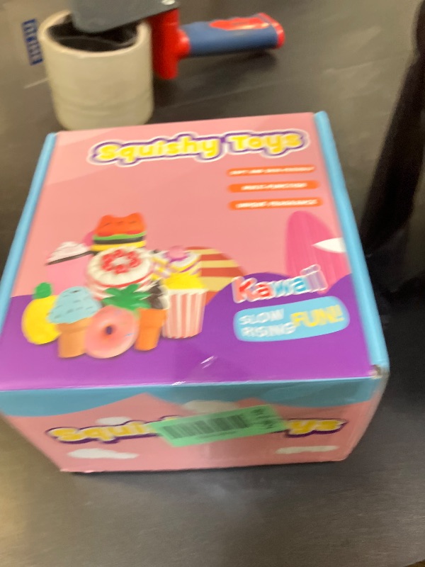 Photo 1 of Slow Rising Jumbo Squishies Toys Set - 9 Pack Soft Kawaii Squishy Hamburger Popcorn Cake Ice Cream Donut Stress Relief Squeeze Toy for Boys and Girls