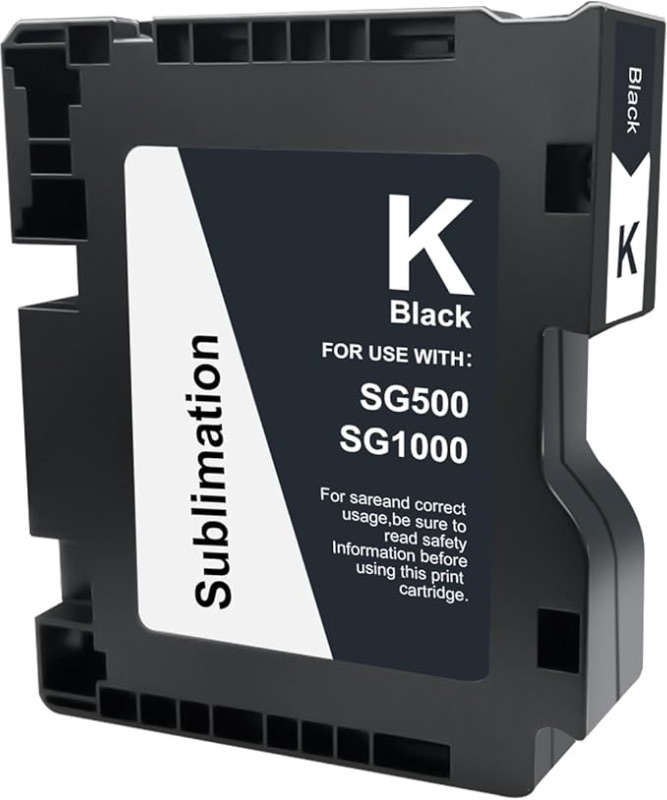 Photo 1 of YOUEXPERT SG500 SG1000 Black High Yield New Sublimation Ink Cartridge Compatible with Sawgrass Virtuoso SG500 SG1000 Printer (1 Black, 60ML)