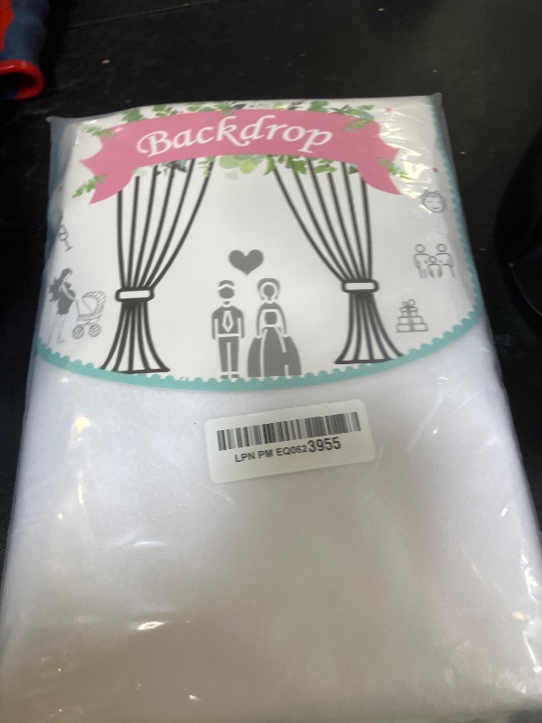Photo 1 of Wedding Arch Draping Fabric, 1 Panel 28" x 19Ft White Drapes Sheer Backdrop Curtain for Wedding Ceremony Party Ceiling Decor
