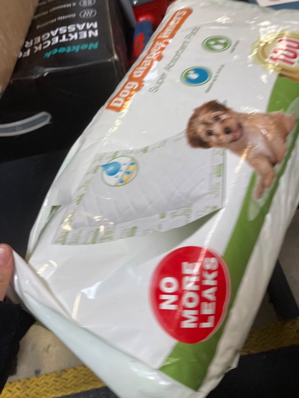 Photo 1 of Dog Diaper Liners for Male and Female Dogs, 100ct, Super Absorbent Disposable Dog Diapers Booster Pads fit Most Pet Belly Bands and Wraps (X-Large)