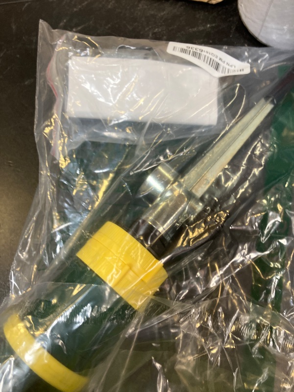 Photo 1 of Melnor 65404AMZ Turbo Rotary Sprinkler on Step Spike, 4-Pattern, QuickConnect Product Adapter, Green, Yellow