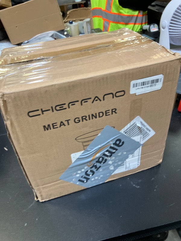 Photo 1 of CHEFFANO Meat Grinder, 2600W Max Stainless Steel Meat Grinder Electric, ETL Approved Heavy Duty Meat Mincer Machine with 2 Blades, 3 Plates, Sausage Stuffer Tube & Kubbe Kit for Home Kitchen Use