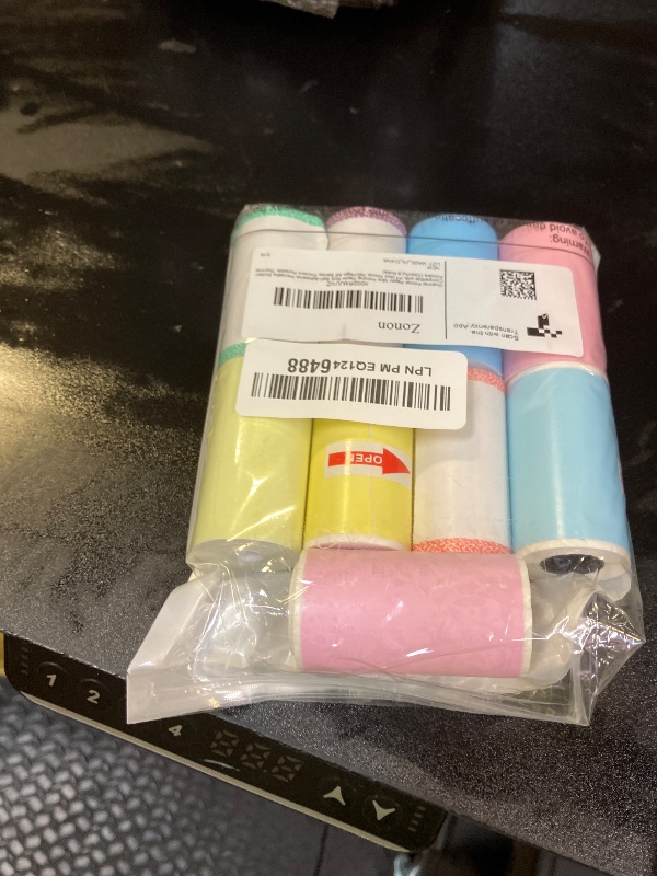 Photo 1 of Zonon 9 Rolls of Thermal Printer Paper Just 3 Rolls of Adhesive 57 x 30 mm Mini Printing Paper Printable Stickers Compatible with P1 Mini Printer Peripage A6 Series(Classic Color)