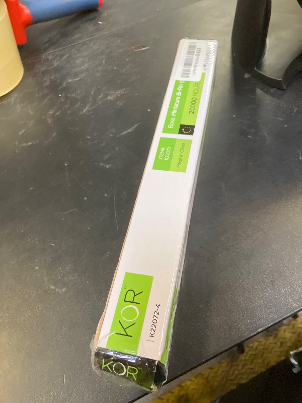 Photo 1 of (Pack of 4) LED Direct Replacement F8T5/CW - T5 - 5 Watt - 12" - 500 Lumens - Super Long Life Light Bulbs - by KOR (Cool White (4100K))