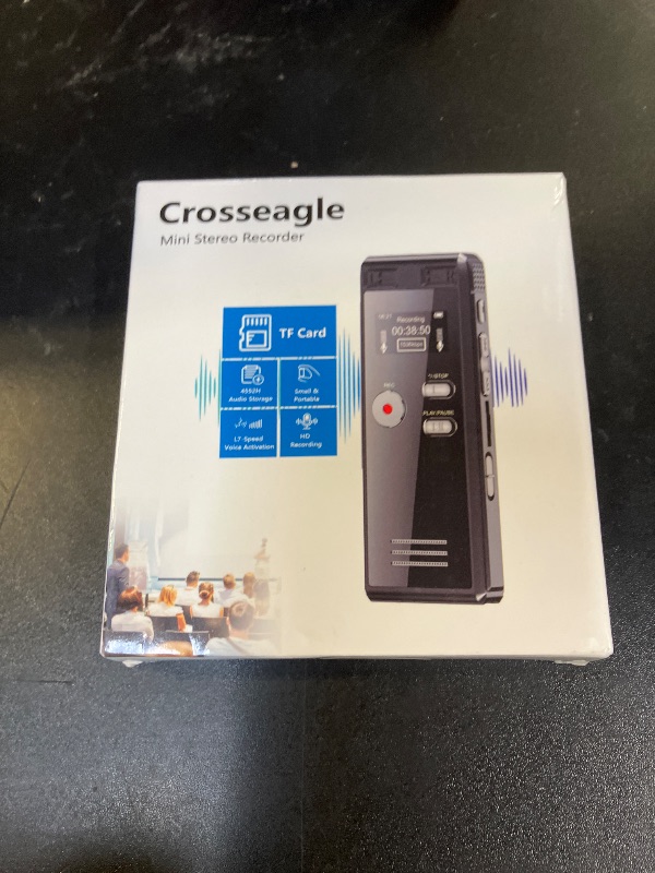 Photo 1 of 64GB Digital Voice Activated Recorder with Playback - 4552 Hours Audio Recording Device, 3072Kpbs HD Dual MIC Tape Recorder Device for Lecture A-B Repeat, MP3 Player,?64GB TF Card Included?