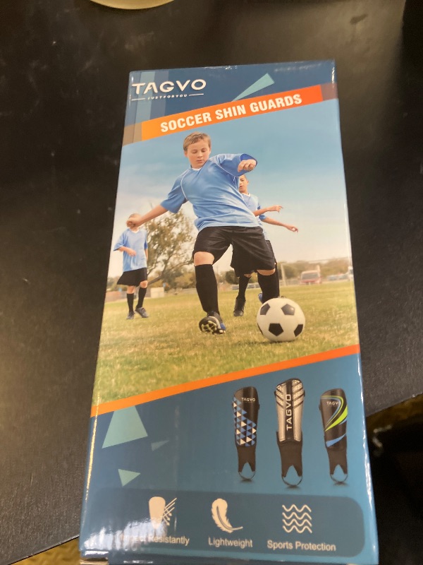 Photo 1 of TAGVO Soccer Shin Guards for Kids Youth - Protective Soccer Equipment for Boys Girls - Adults Men Women Soccer Shin Guards - Soccer Shin Pads for Kids 3-16 Years Old Girls Boys, High Impact Resistant