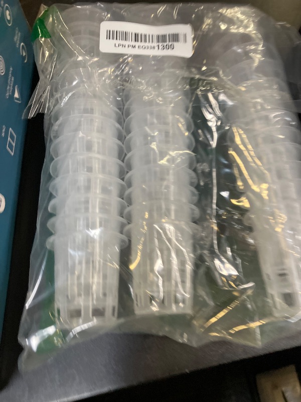 Photo 1 of Angoily 1.5" Net Pots, 50PCS Plastic Hydroponic Net Pots Mesh Planter, Garden Hydroponic Nursery Baskets, White Planting Nursery Grow Basket Supplies, Hydroponic Flower Pot Net Cup