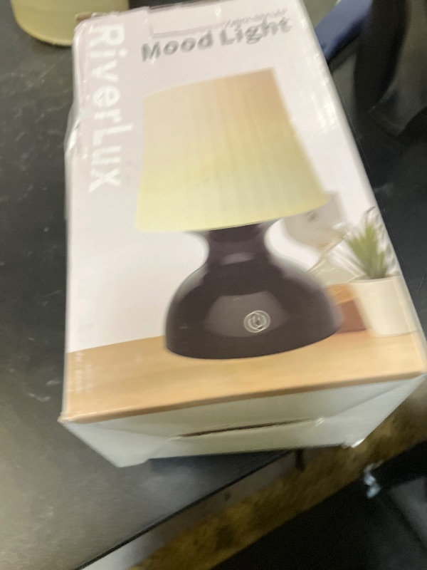 Photo 1 of RiverLux LED Night Light, Scandinavian Design, Battery Powered, 100% Safe, Pink Table Decor, Small Pink & White Lamp