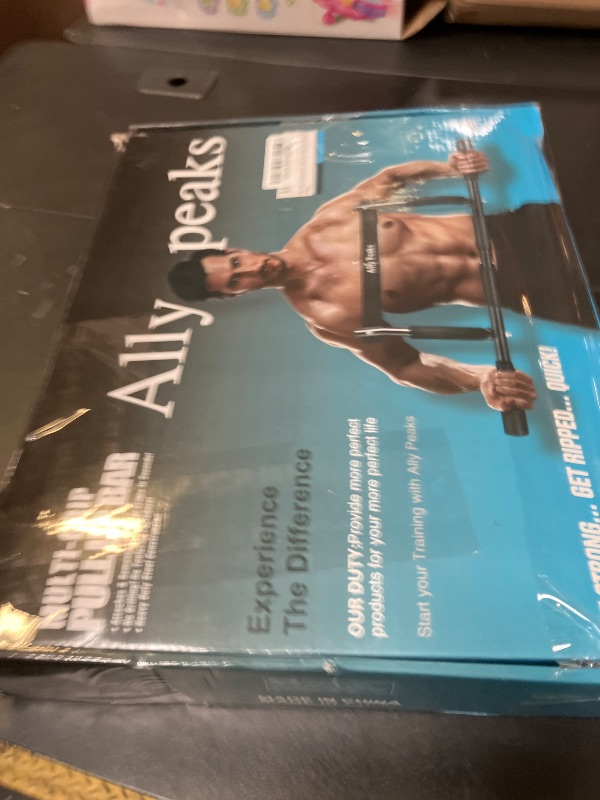 Photo 1 of Ally Peaks Pull Up Bar for Doorway | Thickened Steel Max Limit 440 lbs Upper Body Workout| Multi-Grip Strength| Indoor Chin-Up Bar Fitness Trainer for Home Gym Portable