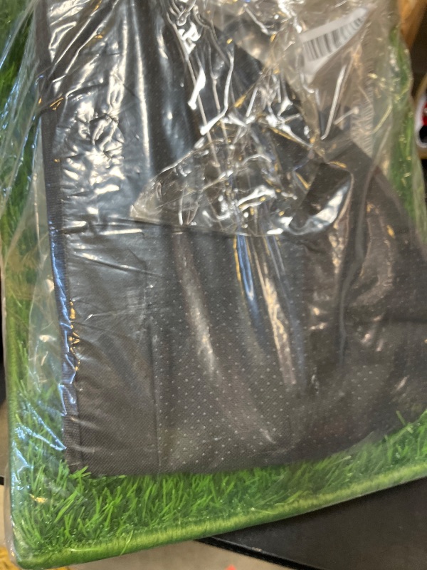 Photo 1 of HQ4US 4LEGS Dog Grass Pad with Foldable Dog Litter Box,Small Liner Base for Balcony?Ultra-Absorbent Artificial Grass Pads for Dogs Pee Pad Holder, Potty Training, 2 PCS Reusable Pee Pads