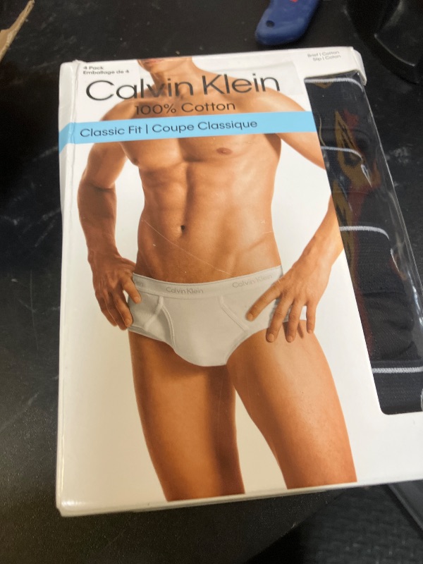 Photo 1 of Calvin Klein Men's Underwear Cotton Stretch 3 Pack Briefs, Black, Medium