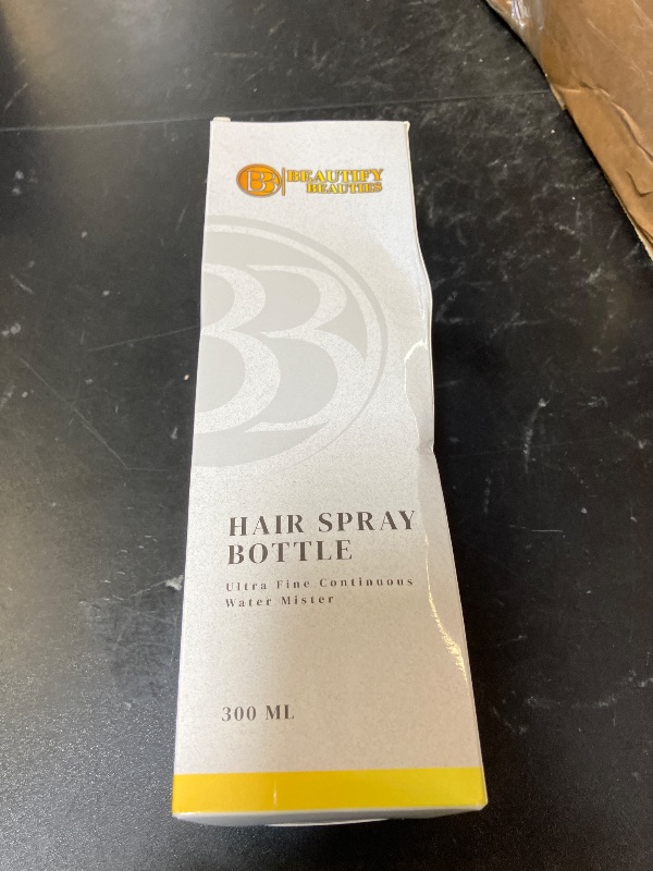 Photo 1 of BeautifyBeauties Spray Bottle For Hair – Continuous Mister Spray Bottle for Hairstyling, Cleaning, Plants, Pets, Barbers, Salons, Essential Oil Scents (10.1 Ounce)