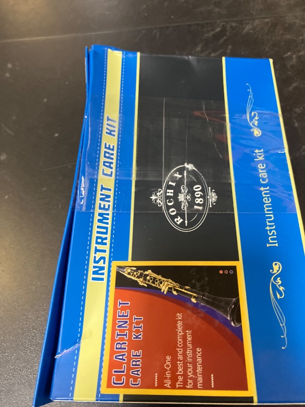 Photo 1 of Clarinet Cleaner Care Cleaning Kit,Maintenance Kit,Key Oil,Cork Grease,Swab,Cleaning Cloth,Thumb Rest,Mouthpiece Brush and More(Random Color Cloths)