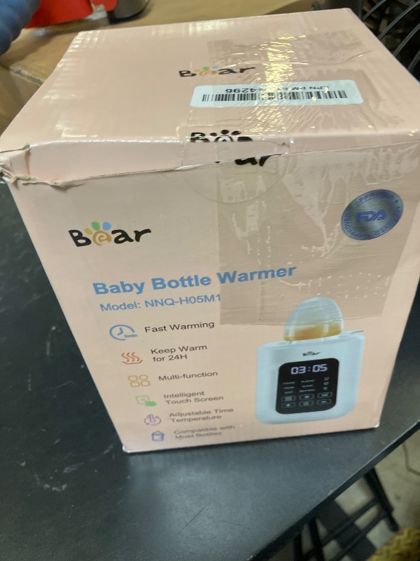Photo 1 of Bear Baby Bottle Warmer, Milk Warmer Breastmilk Bag Formula Fast Warming for New Born Baby Bottles, with Time Temp Control Automatic Shut Off at Home Use